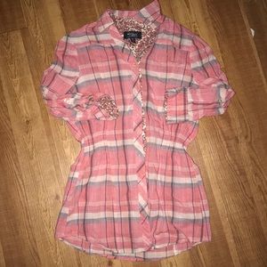 Flannel button up shirt